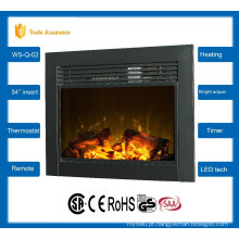 34 &quot;clássico inserir lareira elétrica grande sala de aquecedor 110-120V / 60Hz